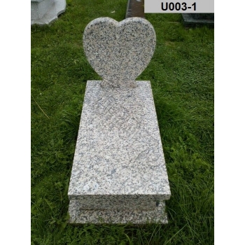 Nr U003<br />Nagrobek urnowy, dziecięcy<br />Granit: Crema Julia<br />Wymiar: 100x50 cm