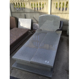 Nr PG150<br />Nagrobek pojedynczy grobowiec Kuru Grey<br />Wymiar: 240x120 cm