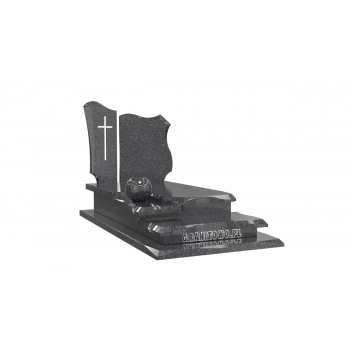 Nr P143<br />Nagrobek pojedynczy<br />Granit: Pilot Black<br />Wymiar: 190x90 cm