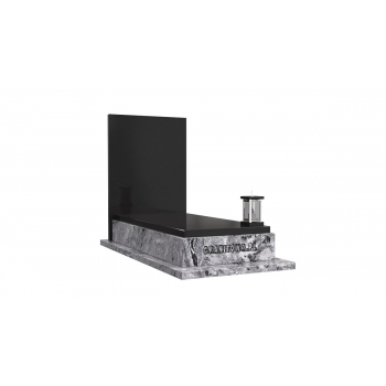 Nr P199<br />Nagrobek pojedynczy<br />Granit: Tarn<br />Wymiar: 190x90 cm