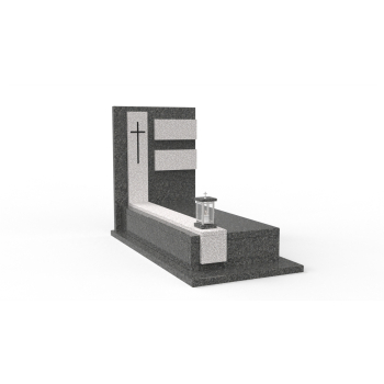 Nr P214<br />Pomnik pojedynczy<br />Granit: Wulkan<br />Wymiar: 190x90 cm