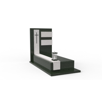 Nr P214<br />Pomnik pojedynczy<br />Granit: Wulkan<br />Wymiar: 190x90 cm