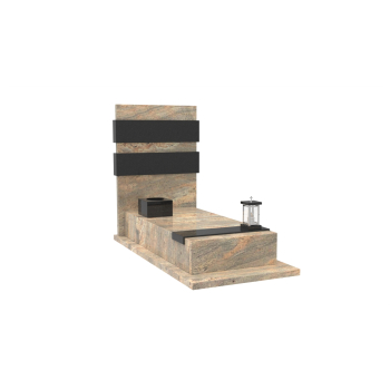 Nr P217<br />Pomnik pojedynczy<br />Granit: Perfect White<br />Wymiar: 190x90 cm