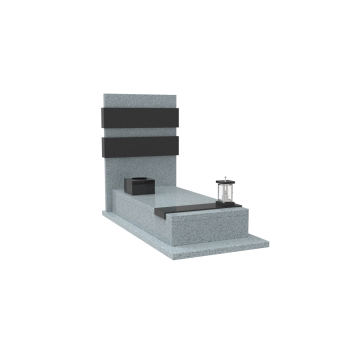 Nr P217<br />Pomnik pojedynczy<br />Granit: Perfect White<br />Wymiar: 190x90 cm