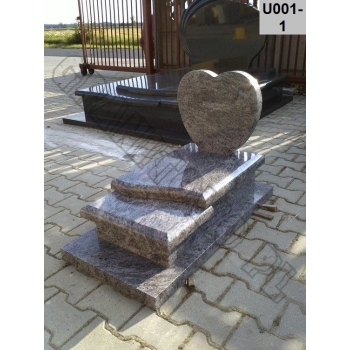 Nr U001<br />Nagrobek urnowy, dziecięcy<br />Granit: Orion<br />Wymiar: 100x50 cm