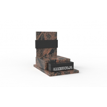 Nr U007<br />Pomnik urnowy, Nagrobek dzięcięcy<br />Granit: Viscont white<br />Wymiar: 100x65 cm