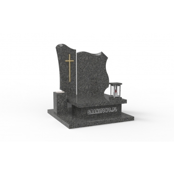 Nr U012<br />Nagrobek urnowy, Pomnik dziecięcy<br />Granit: Pilot Black<br />Wymiar: 90x90 cm