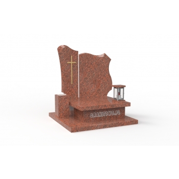 Nr U012<br />Nagrobek urnowy, Pomnik dziecięcy<br />Granit: Pilot Black<br />Wymiar: 90x90 cm
