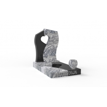 Nr U014<br />Nagrobek urnowy, Pomnik dziecięcy<br />Granit: Pilot Black<br />Wymiar: 100x60 cm
