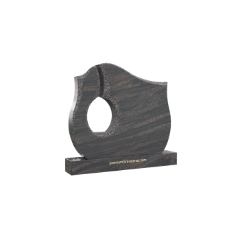 Nr PG012<br />Nagrobek zachodni<br />Granit: Labrador<br />Wymiar: 85x70 cm